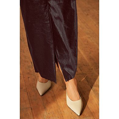Women's NEXT Faux Leather Midi Skirt