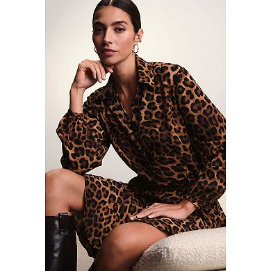 Women's NEXT Animal Print Mini Shirt Dress