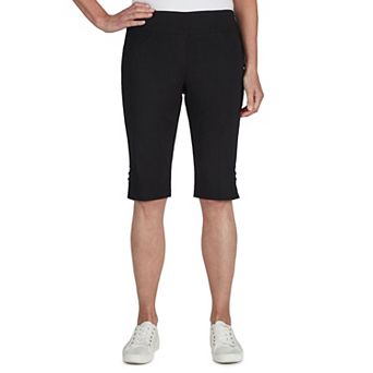 Hearts Of Palm Women's Essentials Solid Color Tech Stretch Skimmer With Elastic Waistband