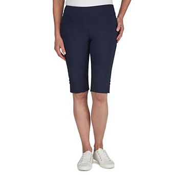 Hearts Of Palm Women's Essentials Solid Color Tech Stretch Skimmer With Elastic Waistband