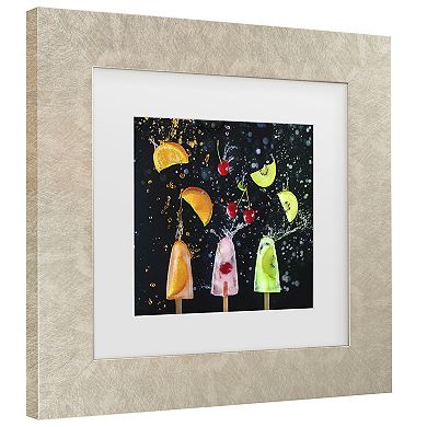 Trademark Fine Art Dina Belenko Action Popsicle Collection Matted Framed Wall Art