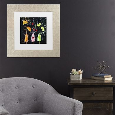Trademark Fine Art Dina Belenko Action Popsicle Collection Matted Framed Wall Art