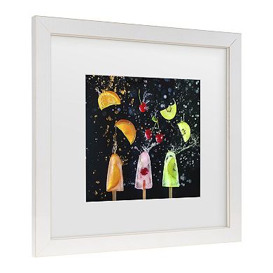 Trademark Fine Art Dina Belenko Action Popsicle Collection Matted Framed Wall Art