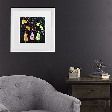 Trademark Fine Art Dina Belenko Action Popsicle Collection Matted Framed Wall Art