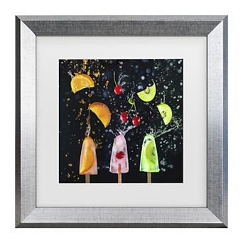 Trademark Fine Art Dina Belenko Action Popsicle Collection Matted Framed Wall Art