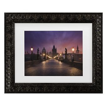 Trademark Fine Art Inigo Cia Saint Charles Bridge, Prague Matted Framed Wall Art