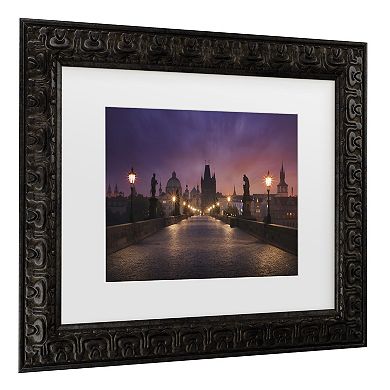 Trademark Fine Art Inigo Cia Saint Charles Bridge, Prague Matted Framed Wall Art