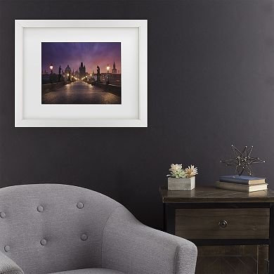 Trademark Fine Art Inigo Cia Saint Charles Bridge, Prague Matted Framed Wall Art