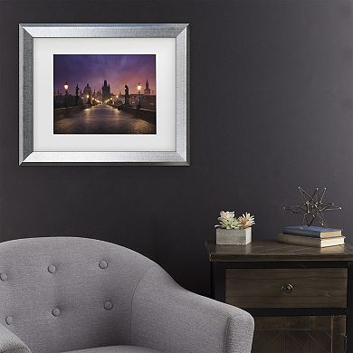 Trademark Fine Art Inigo Cia Saint Charles Bridge, Prague Matted Framed Wall Art