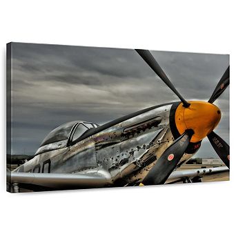 Mustang Fighter Airplane Canvas Print