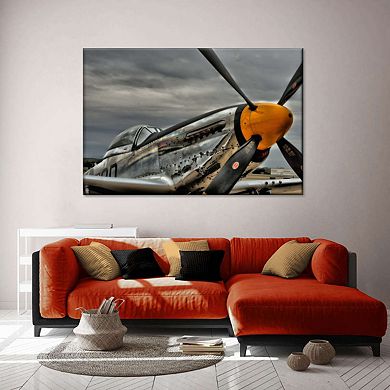 Mustang Fighter Airplane Canvas Print