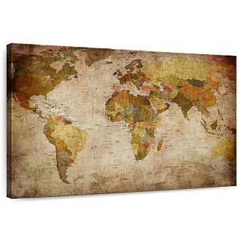 World Map Canvas Print