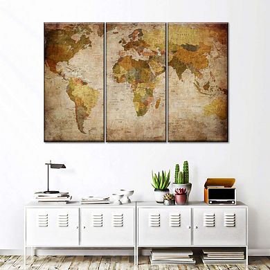 World Map Canvas Print