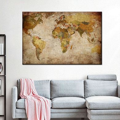 World Map Canvas Print