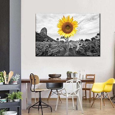 Pop Golden Sunflower Canvas Print