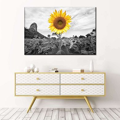 Pop Golden Sunflower Canvas Print
