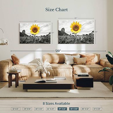 Pop Golden Sunflower Canvas Print