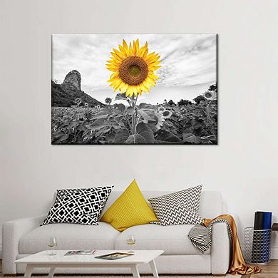 Pop Golden Sunflower Canvas Print