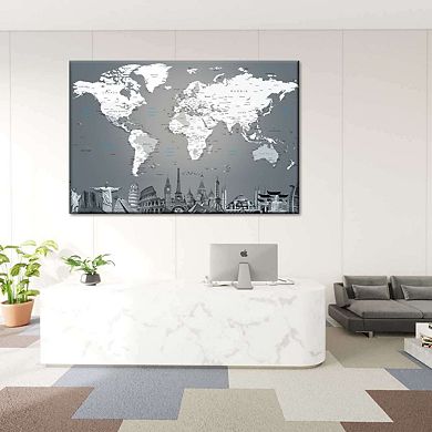 World Map Masterpiece Ii Canvas Print