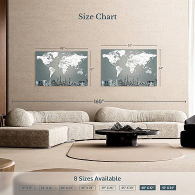 World Map Masterpiece Ii Canvas Print