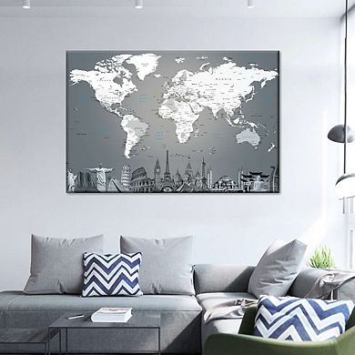 World Map Masterpiece Ii Canvas Print