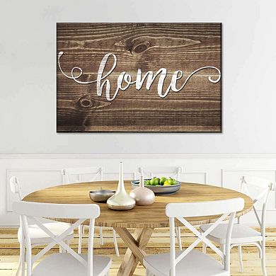Home Typography Canvas Print