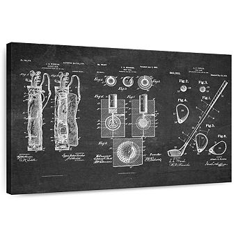 Golf Patents Canvas Print