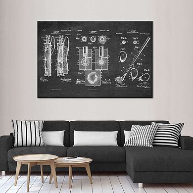 Golf Patents Canvas Print