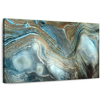 Abstract Pearlescent Layers Canvas Print