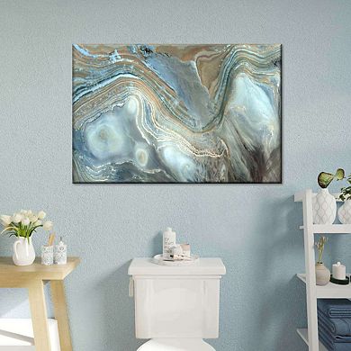 Abstract Pearlescent Layers Canvas Print