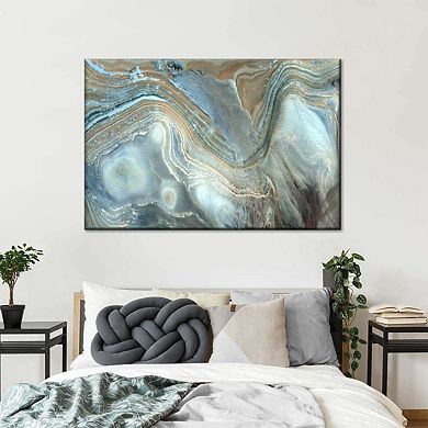 Abstract Pearlescent Layers Canvas Print