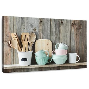 Shabby Chic Kitchen Canvas Print