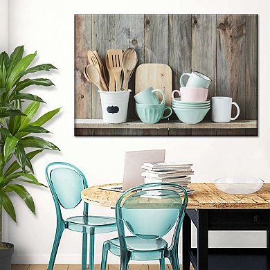 Shabby Chic Kitchen Canvas Print