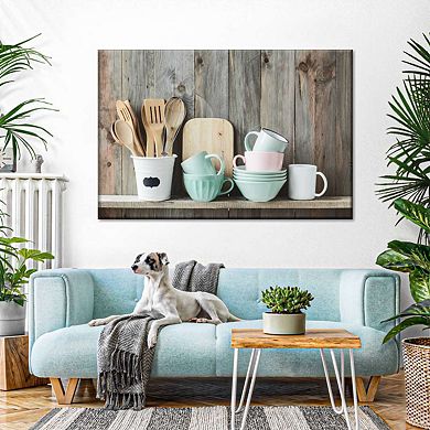 Shabby Chic Kitchen Canvas Print