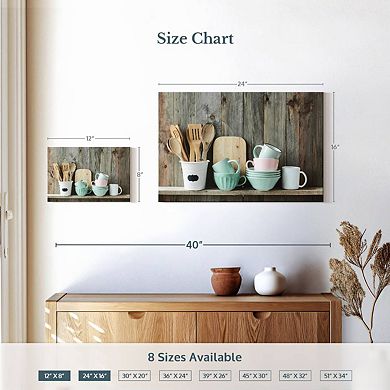 Shabby Chic Kitchen Canvas Print