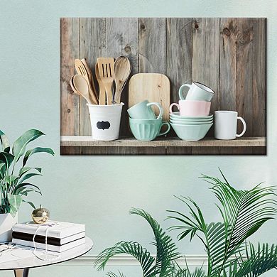 Shabby Chic Kitchen Canvas Print