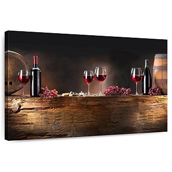 Wine Barrels Canvas Print