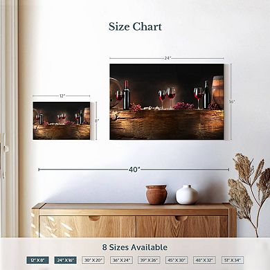 Wine Barrels Canvas Print