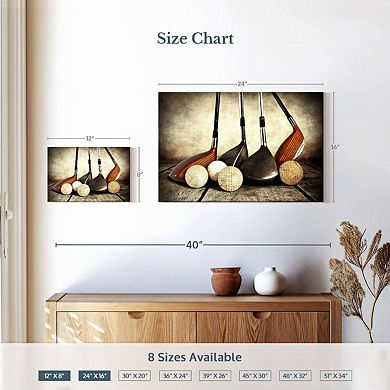 Golf Sets Canvas Print