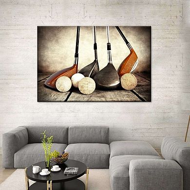 Golf Sets Canvas Print