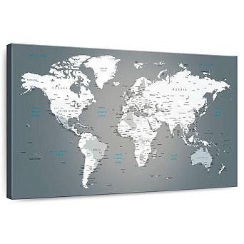 World Map Masterpiece Iii Canvas Print