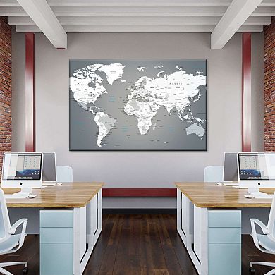 World Map Masterpiece Iii Canvas Print