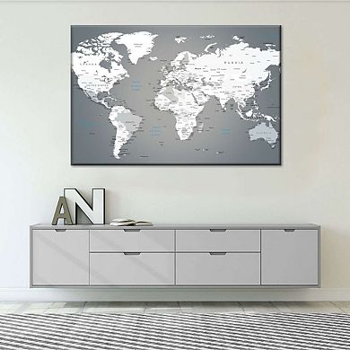 World Map Masterpiece Iii Canvas Print