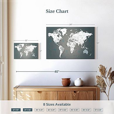 World Map Masterpiece Iii Canvas Print