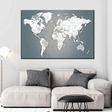 World Map Masterpiece Iii Canvas Print