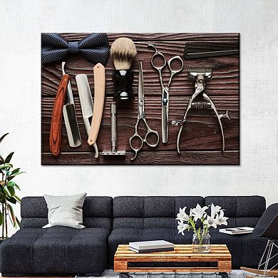 Hair Barber Essentials Canvas Print