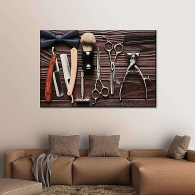 Hair Barber Essentials Canvas Print