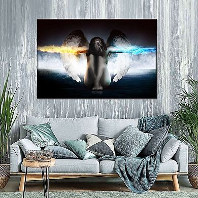 Mysterious Guardian Angel Canvas Print