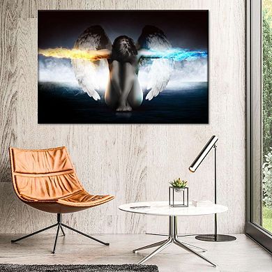 Mysterious Guardian Angel Canvas Print