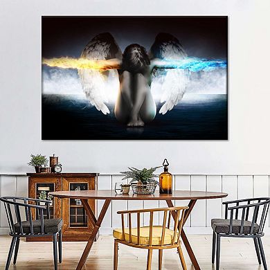 Mysterious Guardian Angel Canvas Print